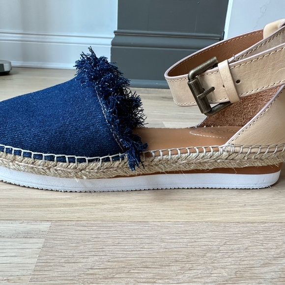 See By Chloe Glyn Flat Espadrille in Denim SZ 39 - Picture 6 of 10